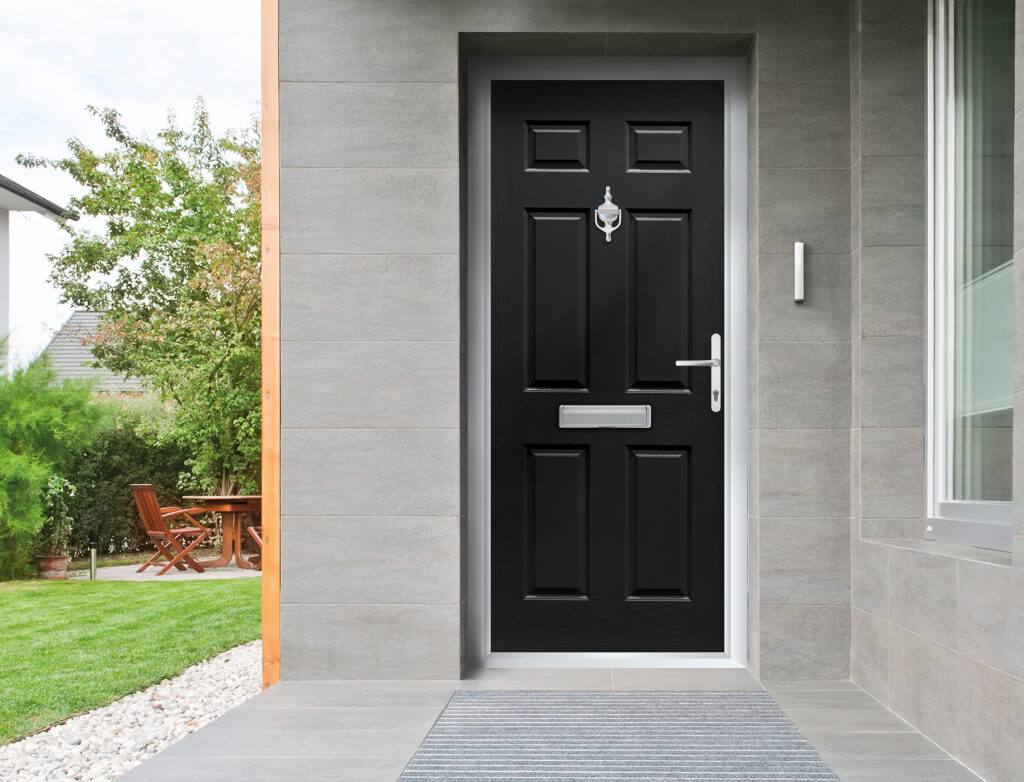 Cuthbert Black Door House Entrance